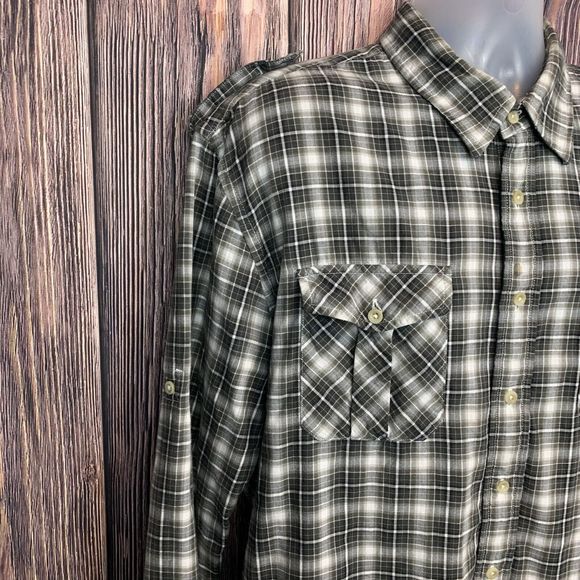 Pendleton Deck Shirt Men Multicolor Outdoor Plaid Check Long Sleeve Button Sz XL - Picture 4 of 12